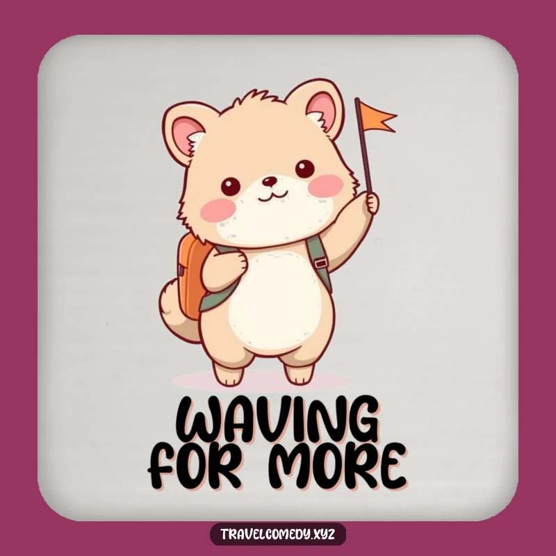 Funny Adventure Coaster - Cheerful Waving Animal Drink Protector