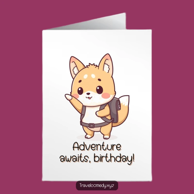 Free Printable Birthday Card: Adventure Animal, Funny Gift, Downloadable Excitement