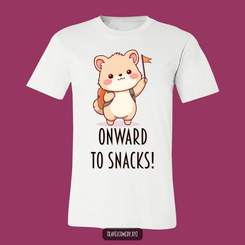 Funny Animal Adventure T-Shirt - Happy Waving Flag Tee